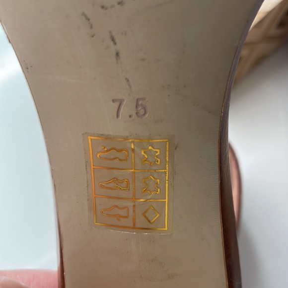 Jeffrey Campbell brown leather wood block heel sandals with ankle strap size 7.5 - Picture 7 of 9